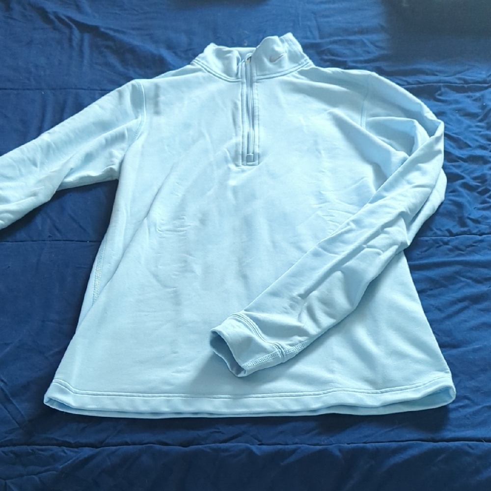Light Blue Quarter-Zip Pullover